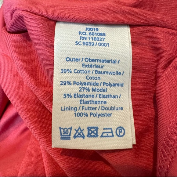 BODEN Lavinia Ponte Women’s Knit Dress Pink Bell Sleeves Career Size 12P - Picture 6 of 6